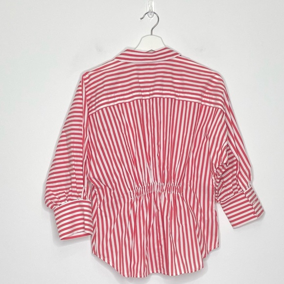 HABITUAL | Striped Asymmetrical Blouse | XS - Picture 3 of 4